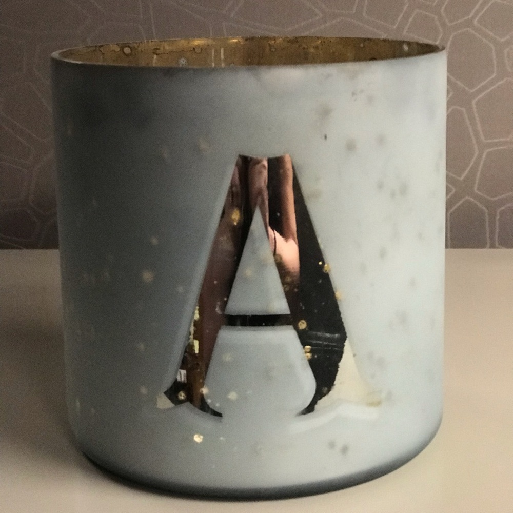 2/$20 Mercury glass candle holder/jar